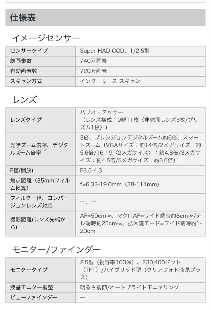 Sony Cyber-shot DSC-T10 追加付属品 リーダー・メモリ有