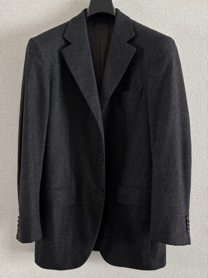 美品　CARUSO カルーゾ　46 グレーフランネル ジャケット イタリア製