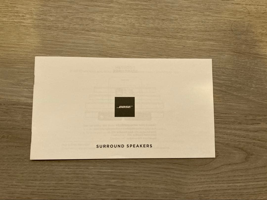 BOSE SURROUND SPEAKERS ワイヤレスリアスピーカー ブラック