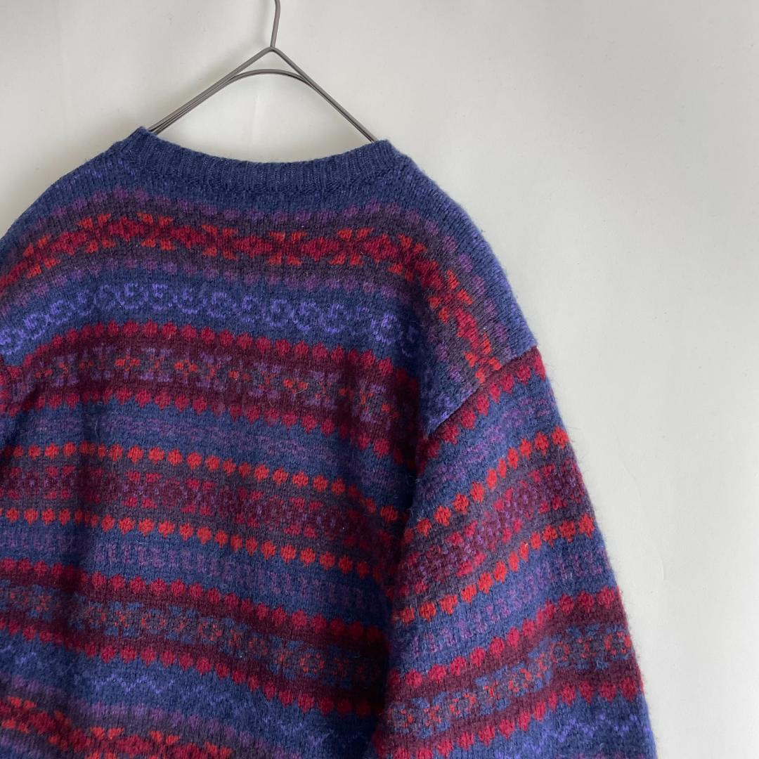 JAMIESON'S イギリス製 フェアアイル シェトランドウールニットセーター