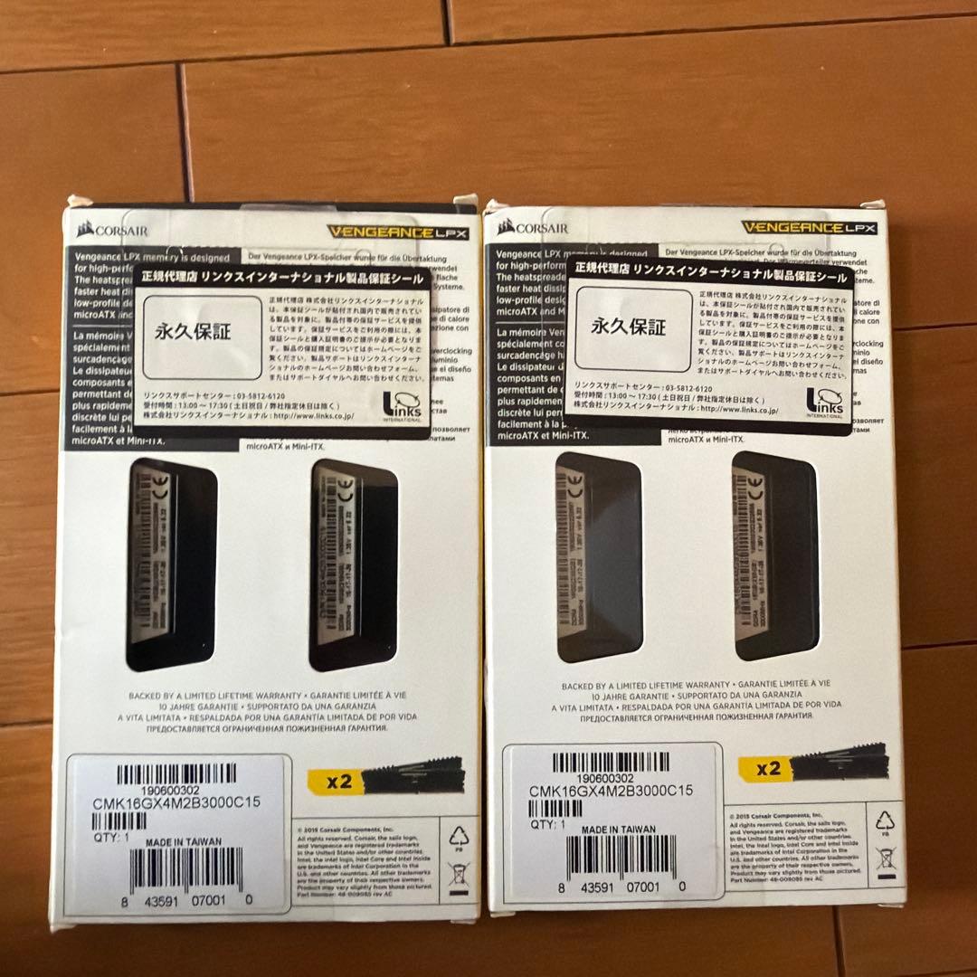 【ジャンク品】CORSAIR DDR4 32GB 3000MHz