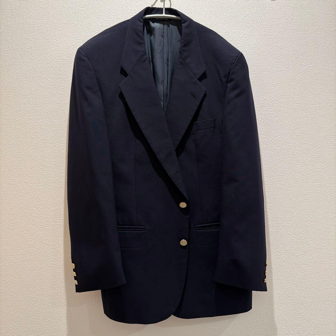 BURBRRY テーラードジャケット 古着 ネイビー XL相当
