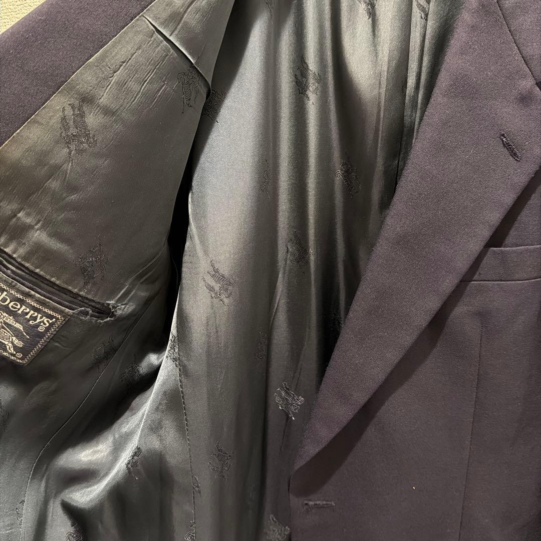 BURBRRY テーラードジャケット 古着 ネイビー XL相当