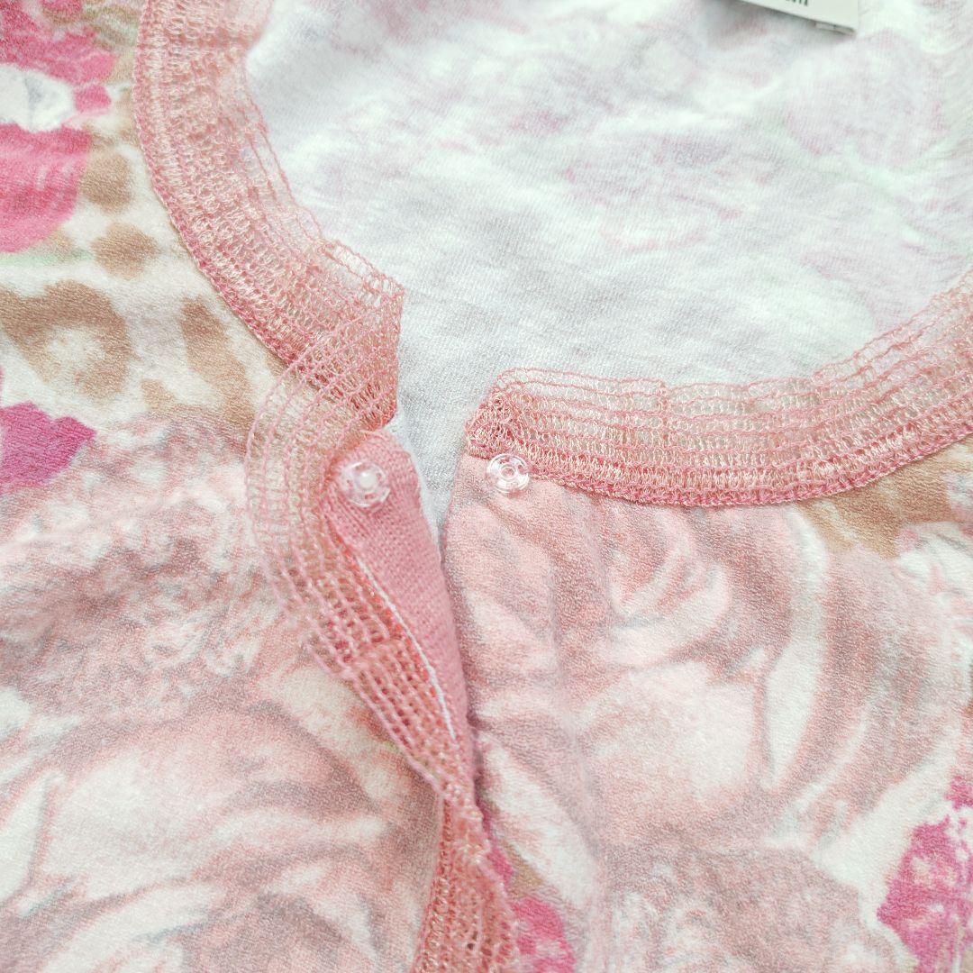 【ブルマリン】アンナモリナーリ花柄アンサンブル レース 薔薇 ピンクカーディガン