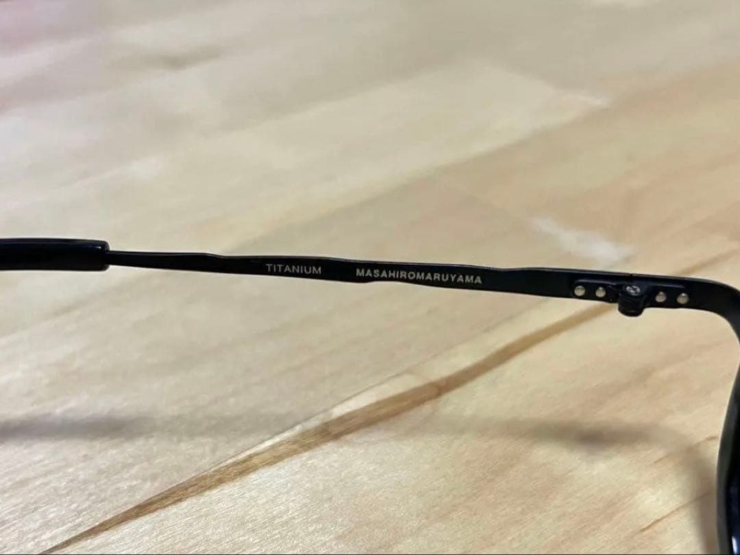 マサヒロマルヤマ MM-0013 ラウンドサングラス ブラック カスタムレンズ