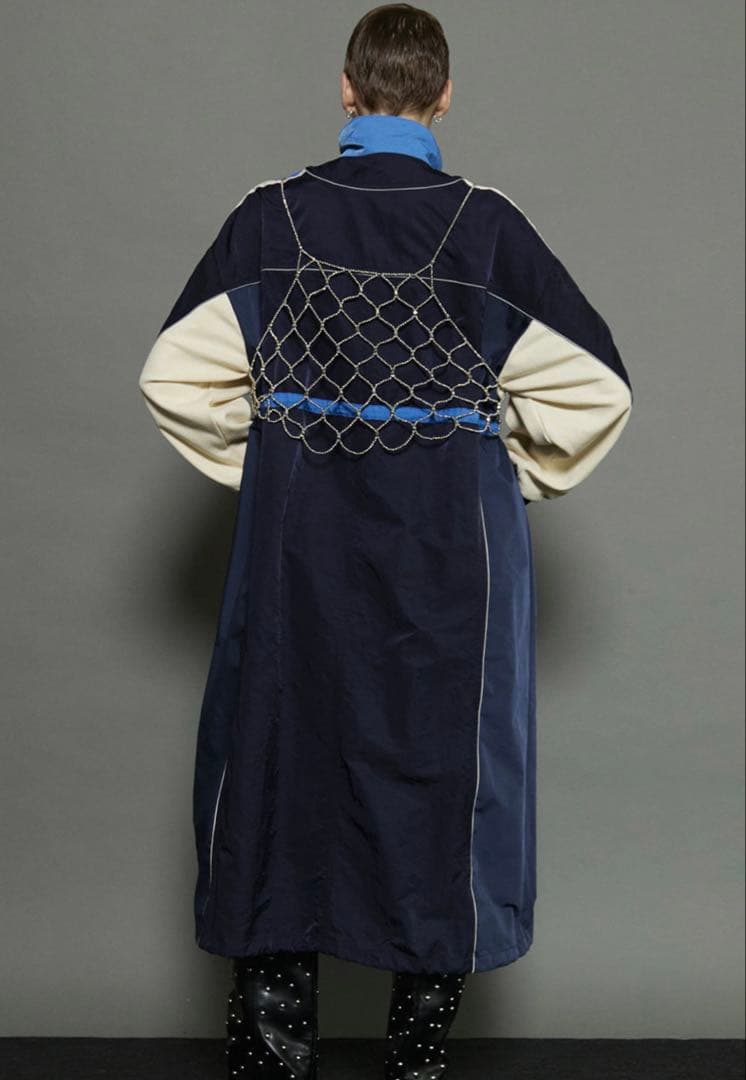 [美品] カラーブロッキングスポーティコート/メゾンスペシャル/サイズフリー