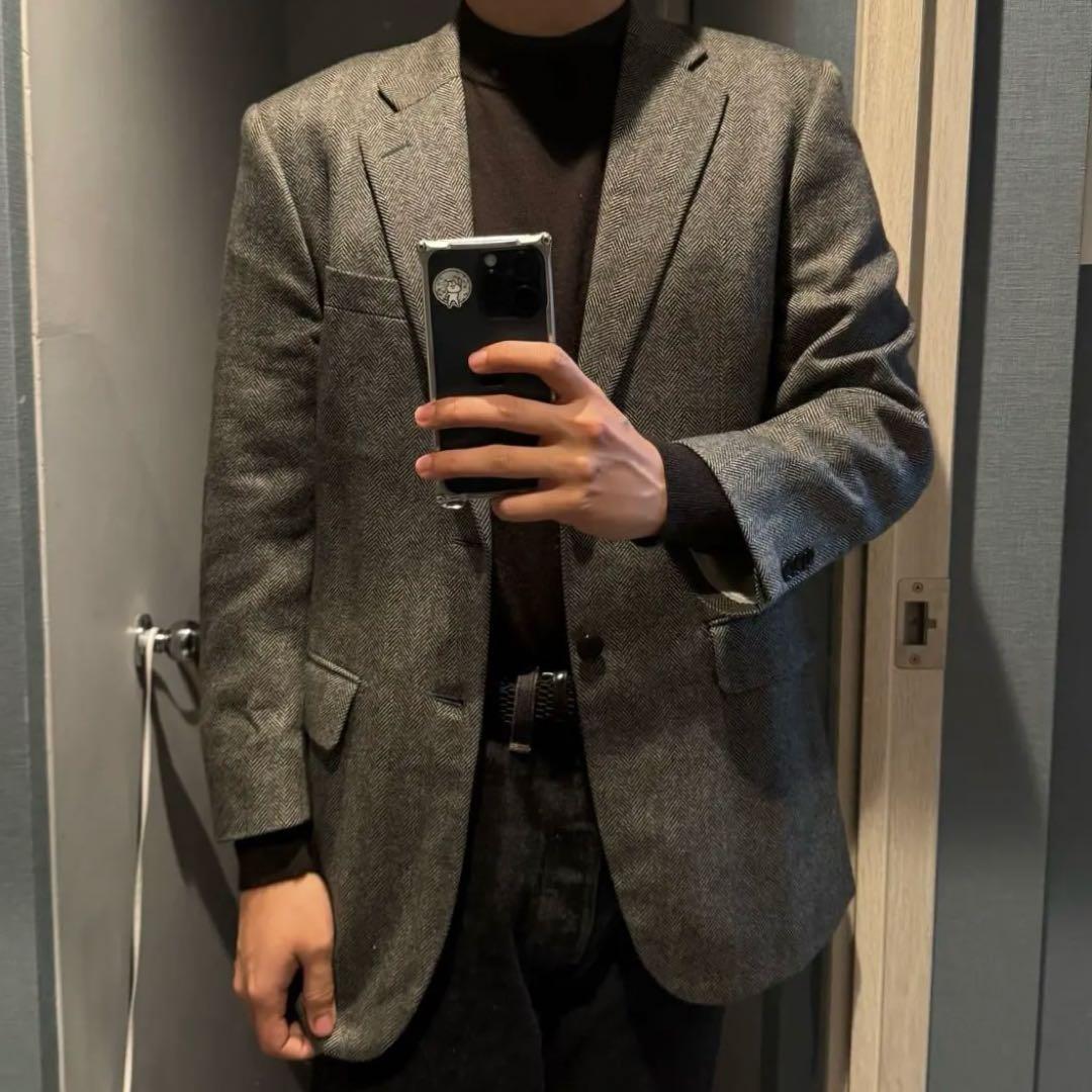 A*r様 ロロピアーナカシミア100ツイードジャケット46