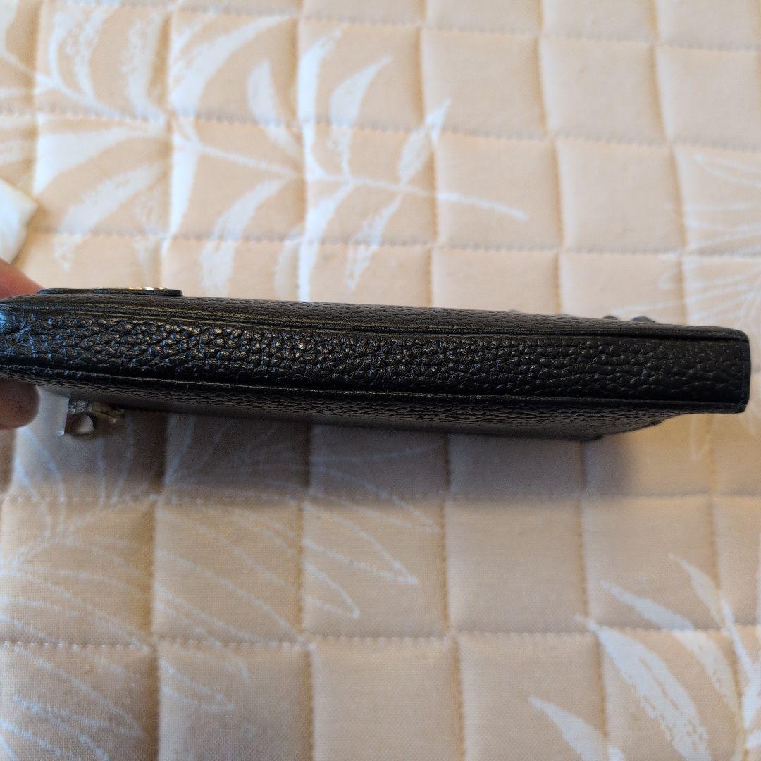 もも★美品★ ADMJ L字ファスナーウォレット グラデーションスワロ