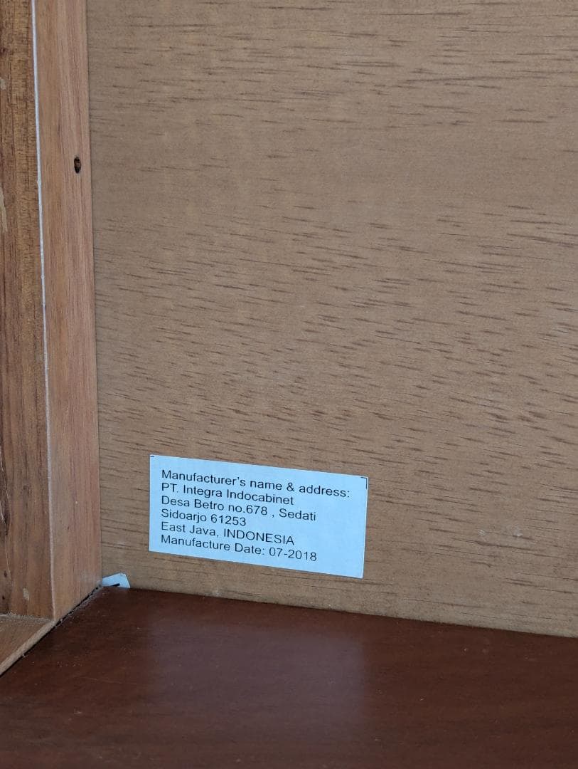 上質デザインの輸入木製 籐 キャビネット 海外品 希少