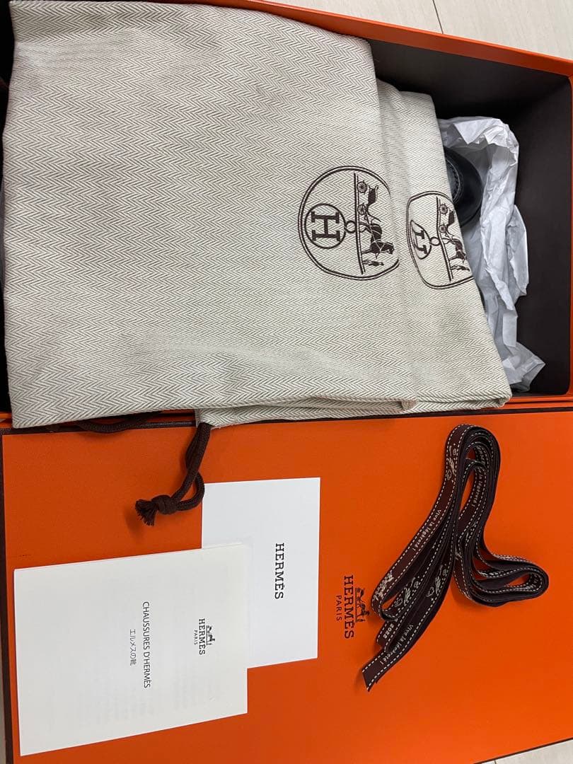 エルメス ブラック モカシン　モントレー　25cm