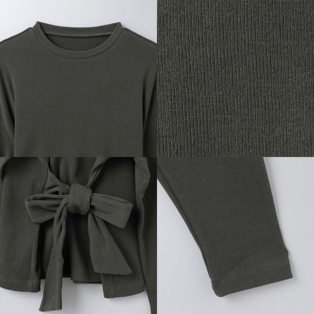 [6(ROKU)] コットン パワーショルダー スリーブ プルオーバー