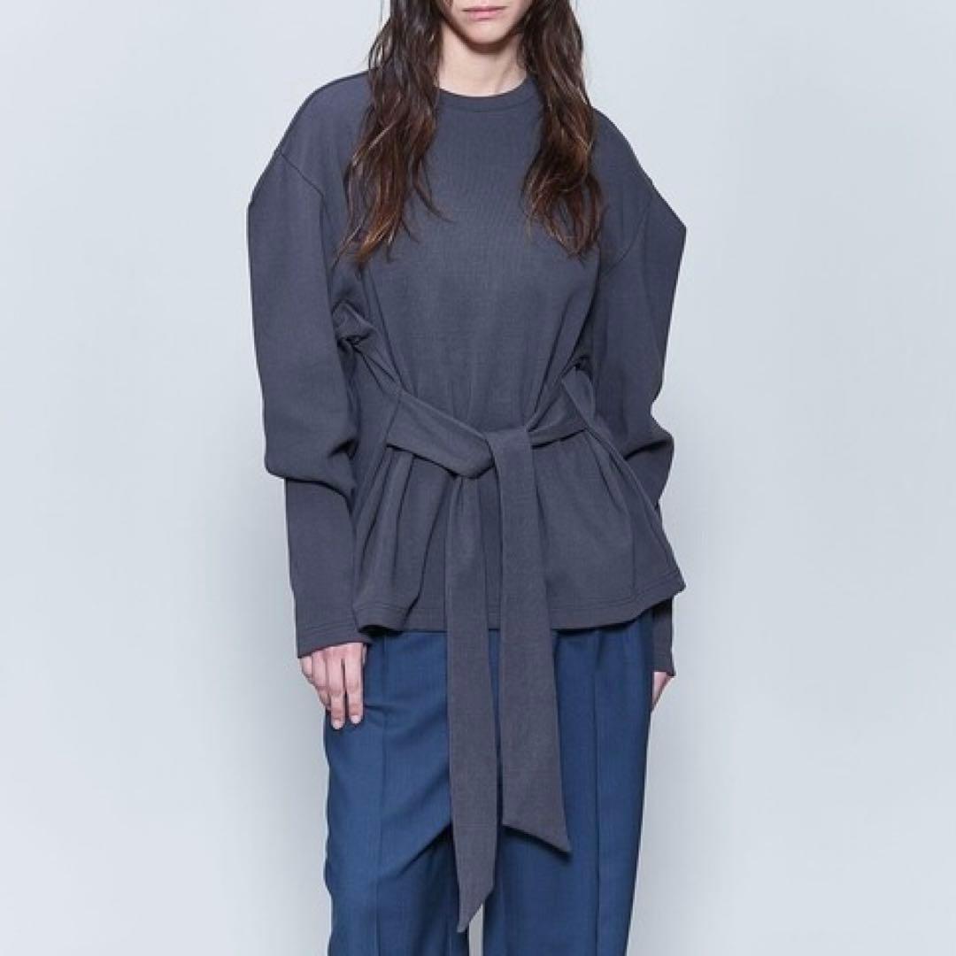 [6(ROKU)] コットン パワーショルダー スリーブ プルオーバー