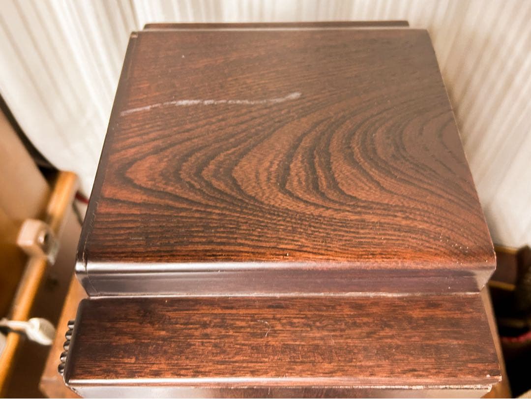 【最終値下・動作品】昭和レトロ　戦前製　メーカー不明　三ペン　真空管ラジオ