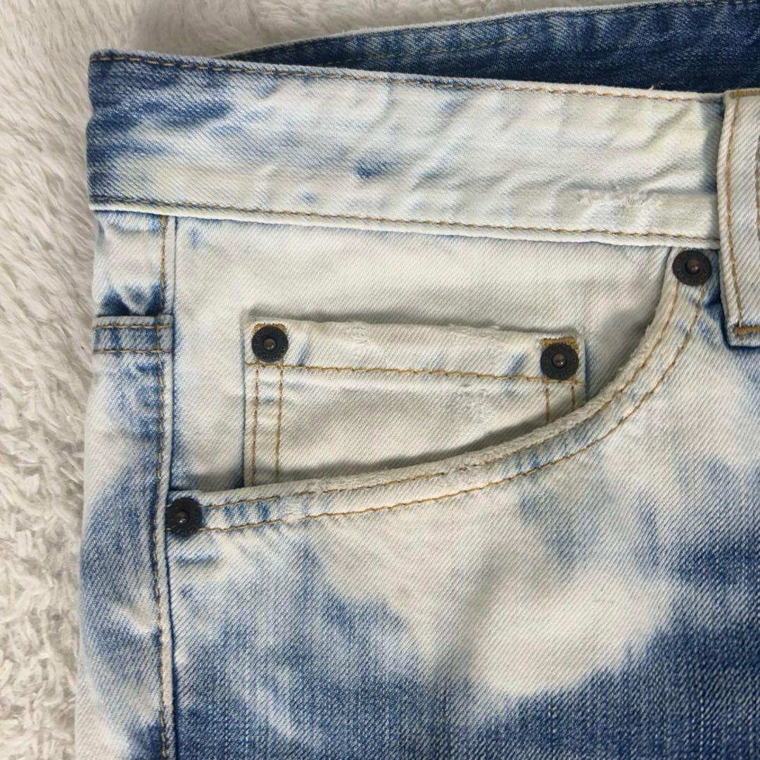 大きいサイズ DSQUARED2 ショートパンツ デニムブリーチ 56