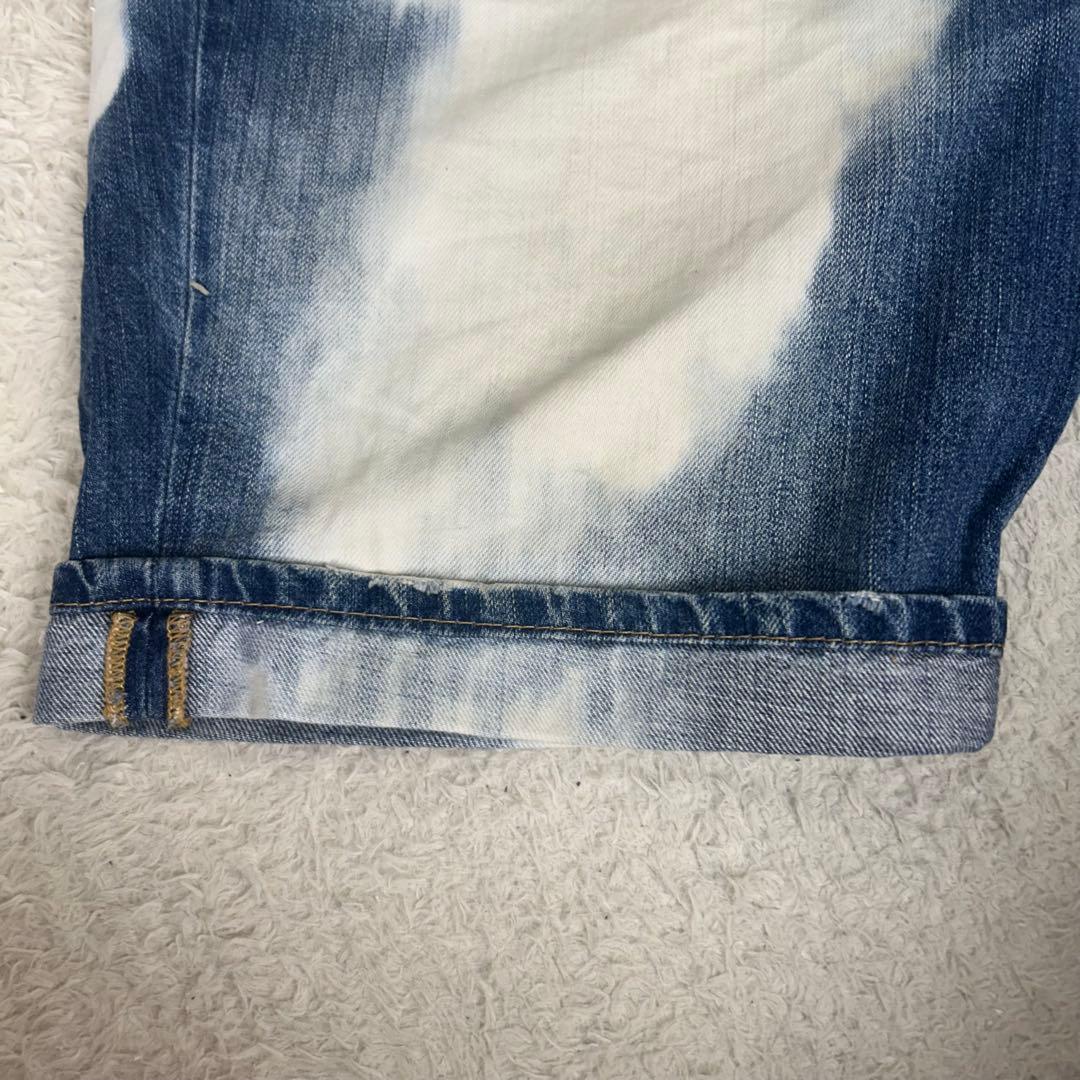 大きいサイズ DSQUARED2 ショートパンツ デニムブリーチ 56