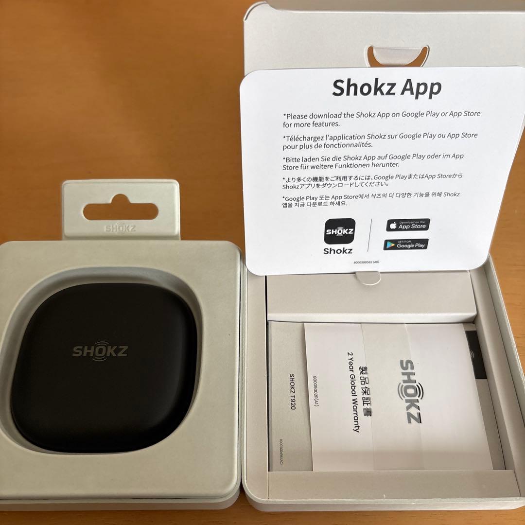 SHOKZ OPENFIT2 ワイヤレスイヤホン ブラック