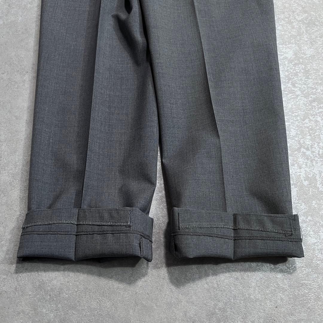 【極美品】ブルックスブラザーズ トレーニョ1900ウールスラックス グレーw31