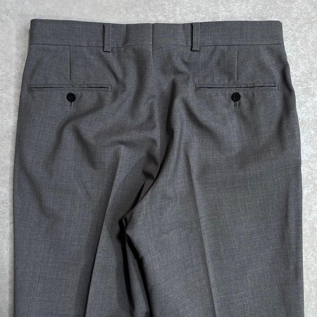 【極美品】ブルックスブラザーズ トレーニョ1900ウールスラックス グレーw31