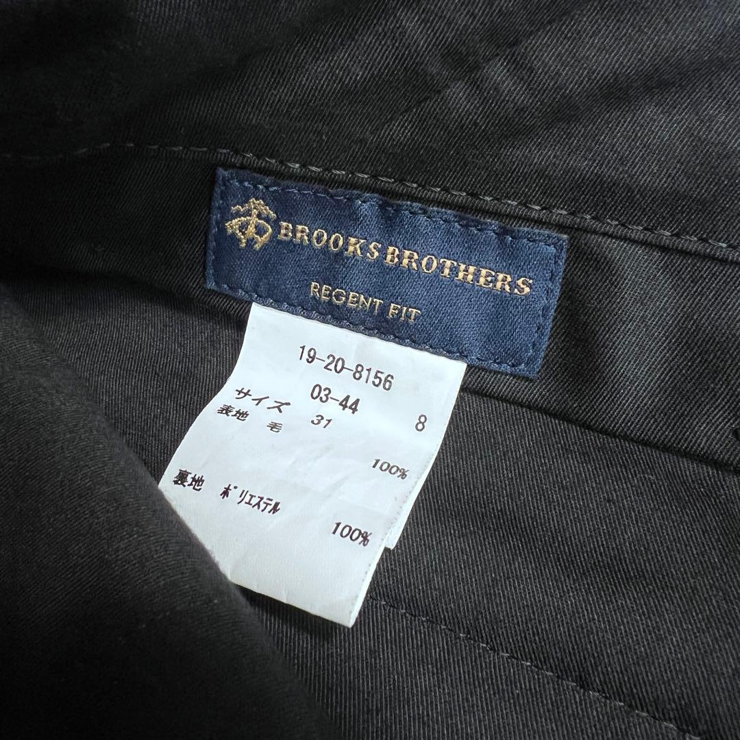 【極美品】ブルックスブラザーズ トレーニョ1900ウールスラックス グレーw31