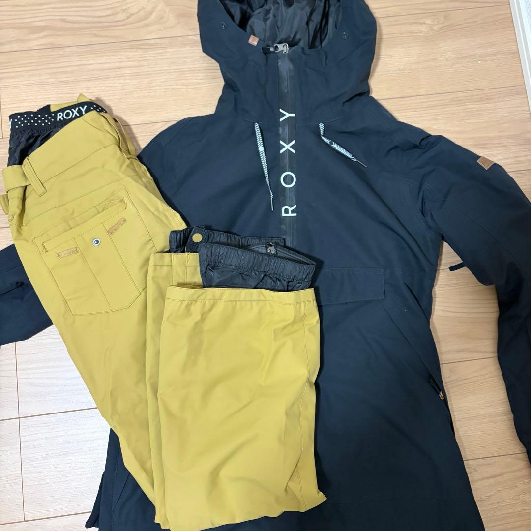 週末セール ROXY スノーボードウェア上下セット レディース(L)