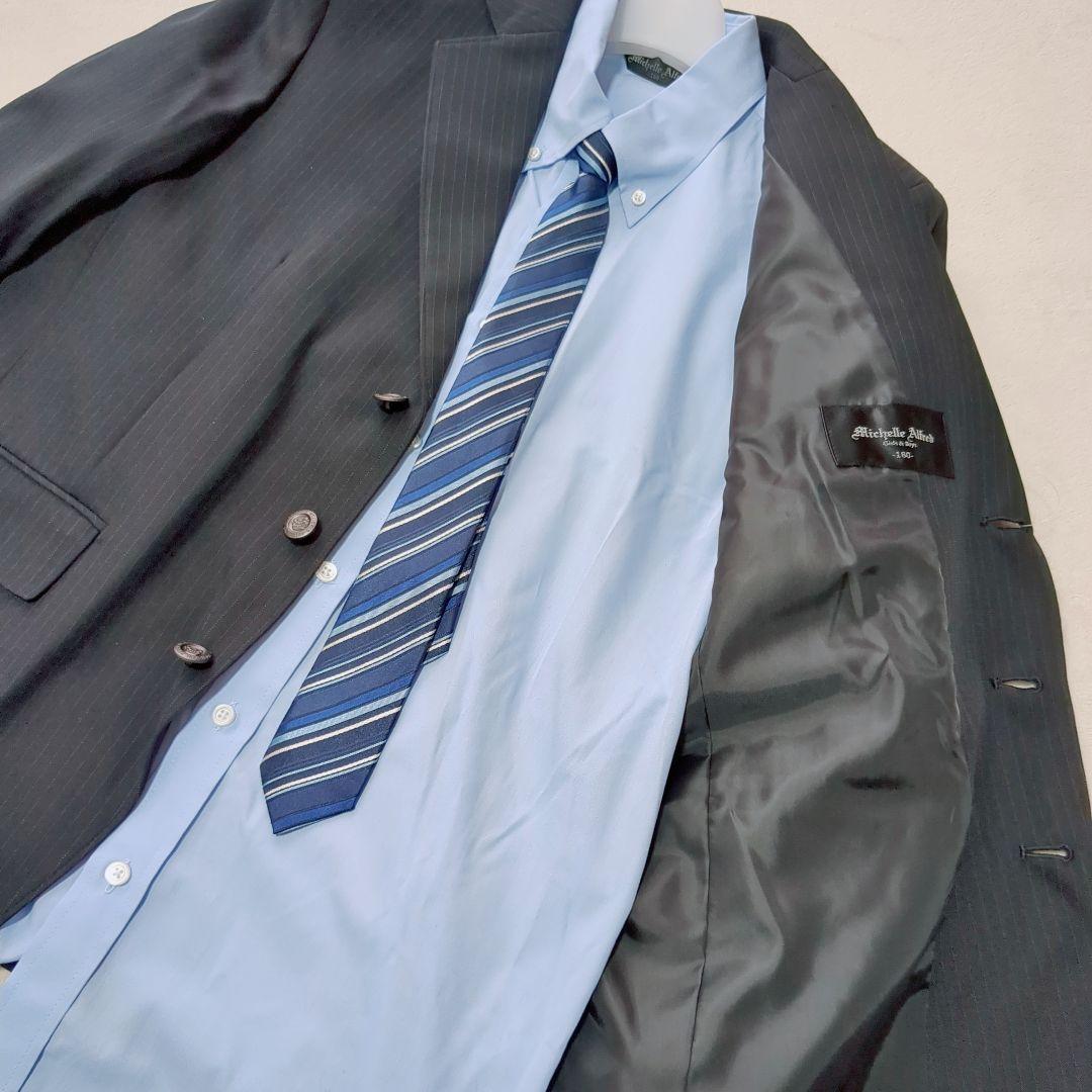 未使用新品★ミッシェルアルフレッド　卒服　ストライプスーツ5点セット　160