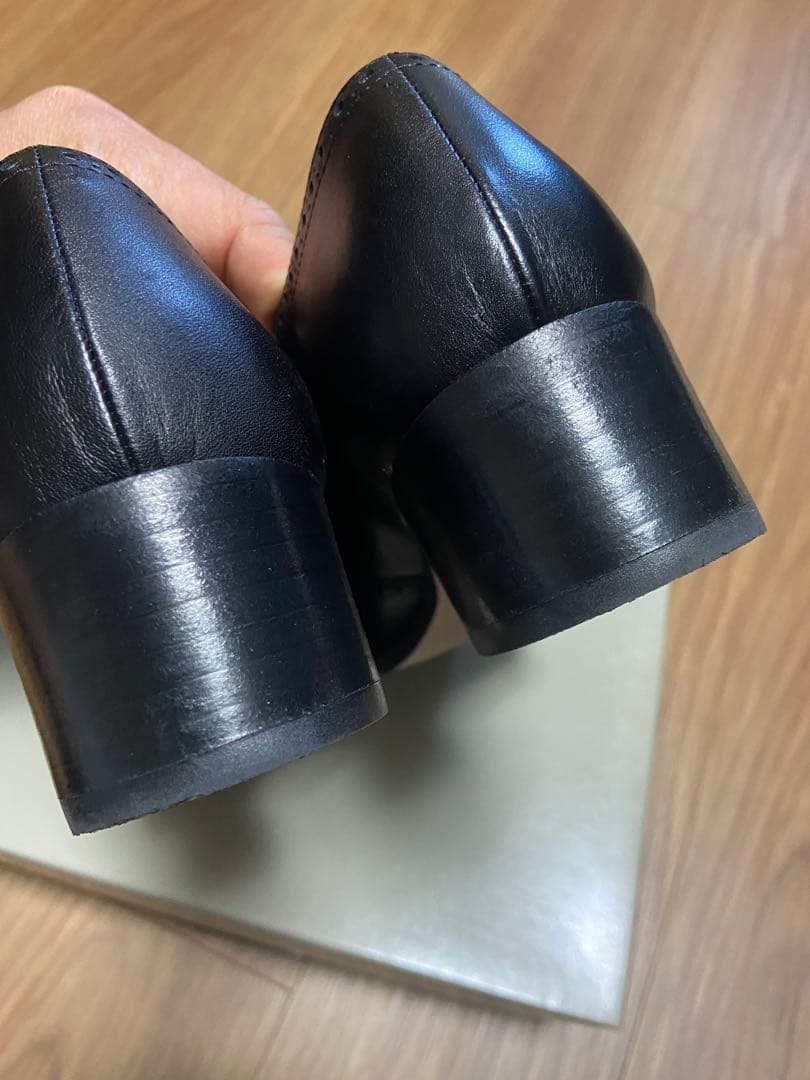 美品⭐︎MARGARET HOWELL ブラックレースアップシューズ　箱つき