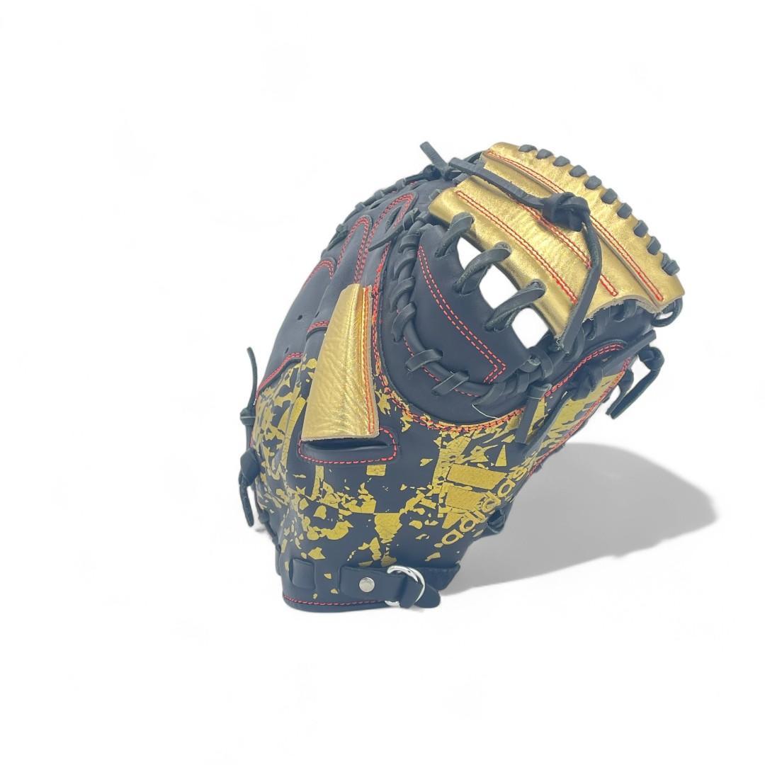 【adidas 】軟式キャッチャーミット 黒/金