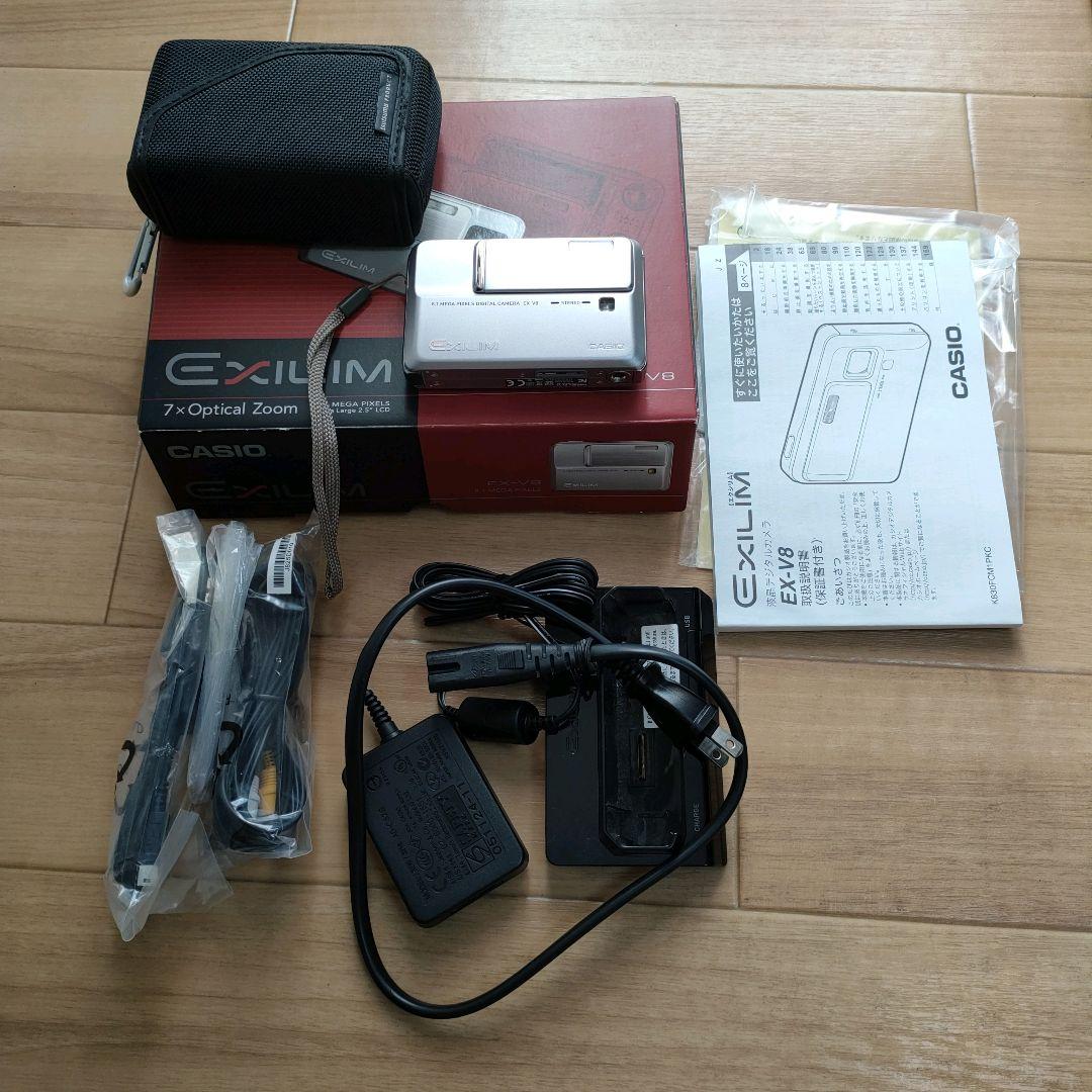 ケース付き★カシオ　EX-V8 デジタルカメラ　撮影可