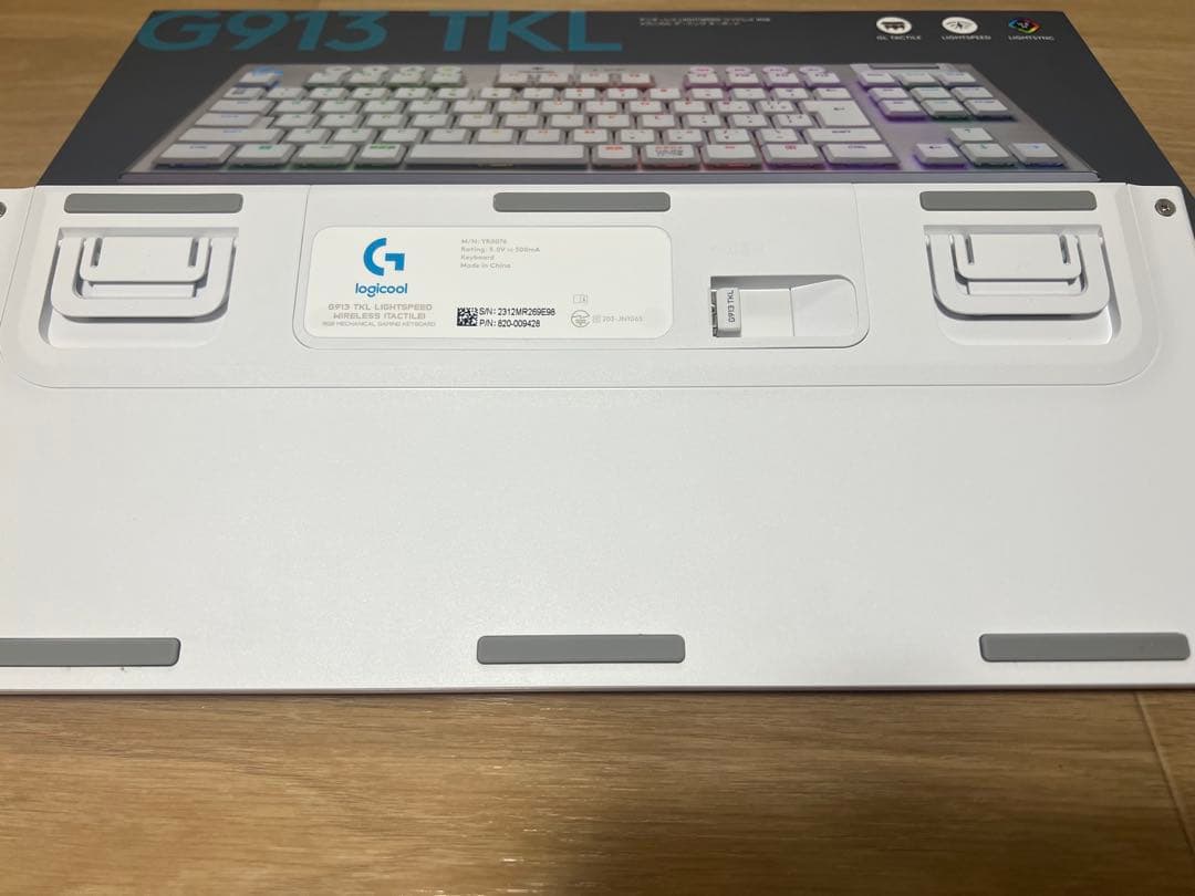 Logitech G913 TKL ホワイトキーボード