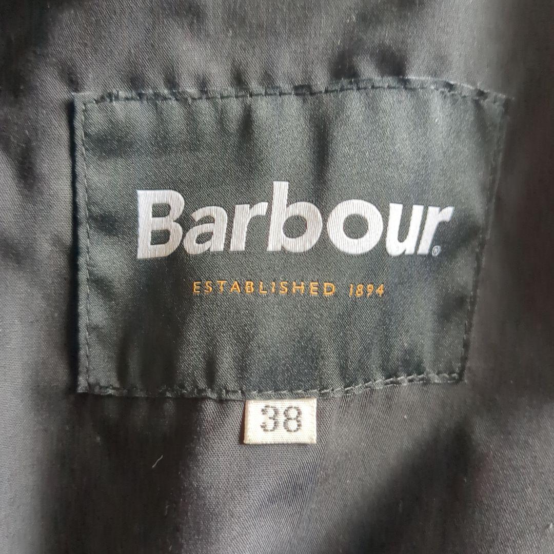 Barbour エクスモア ナイロン ミドルレングス　コート　38