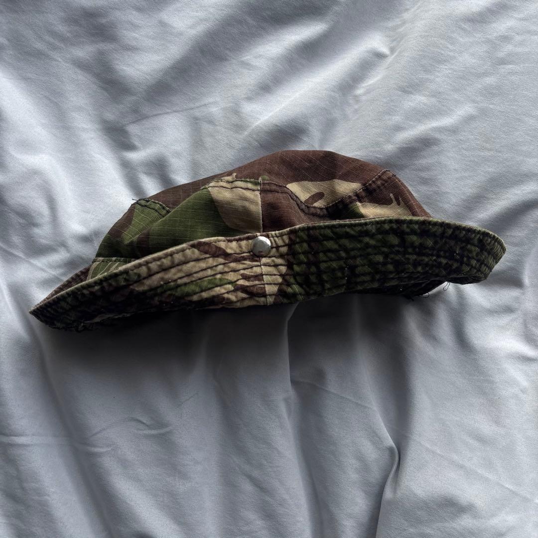 【初期】1990s 紙タグ SUPREME USA製 迷彩 ハット スケーター