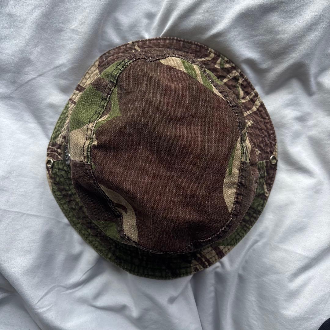【初期】1990s 紙タグ SUPREME USA製 迷彩 ハット スケーター