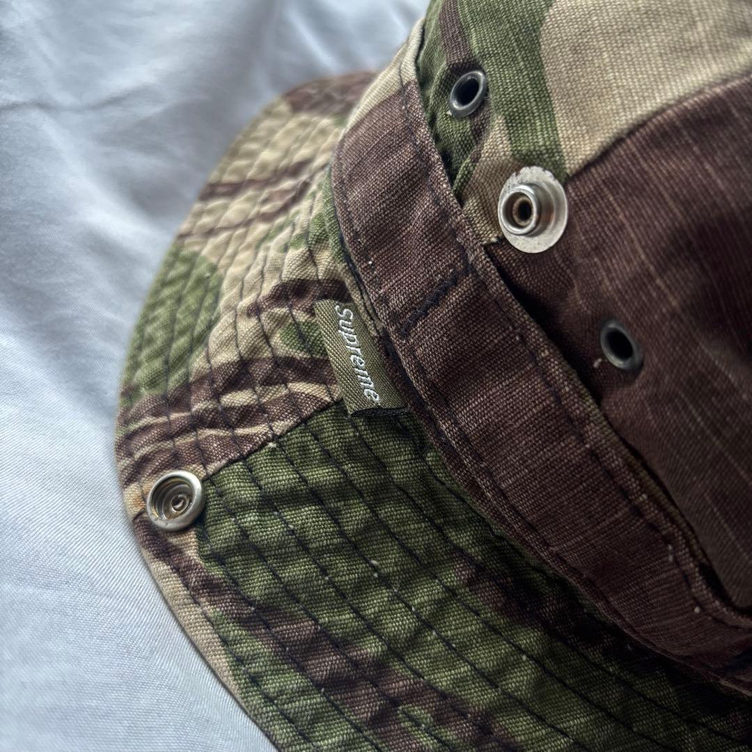 【初期】1990s 紙タグ SUPREME USA製 迷彩 ハット スケーター