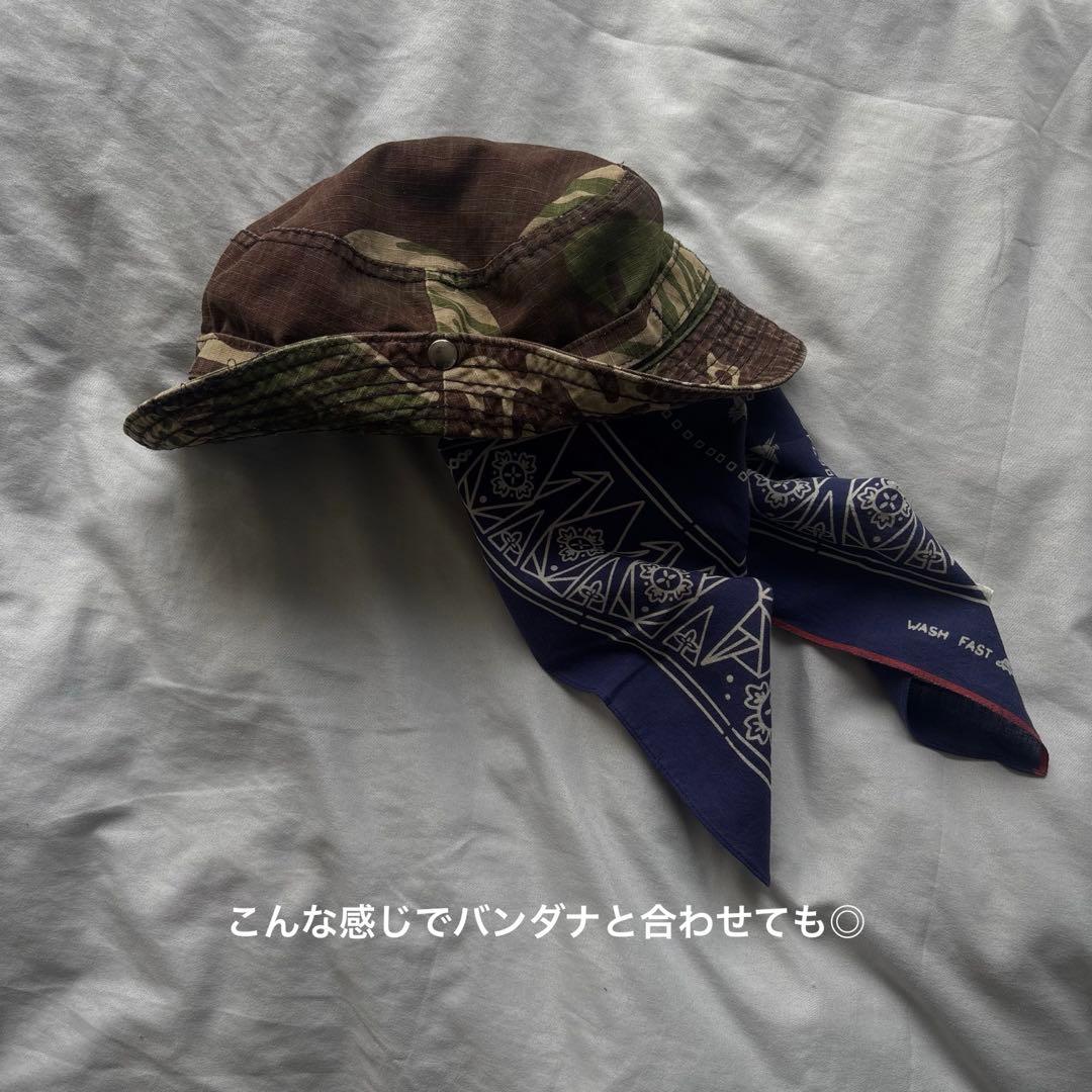 【初期】1990s 紙タグ SUPREME USA製 迷彩 ハット スケーター