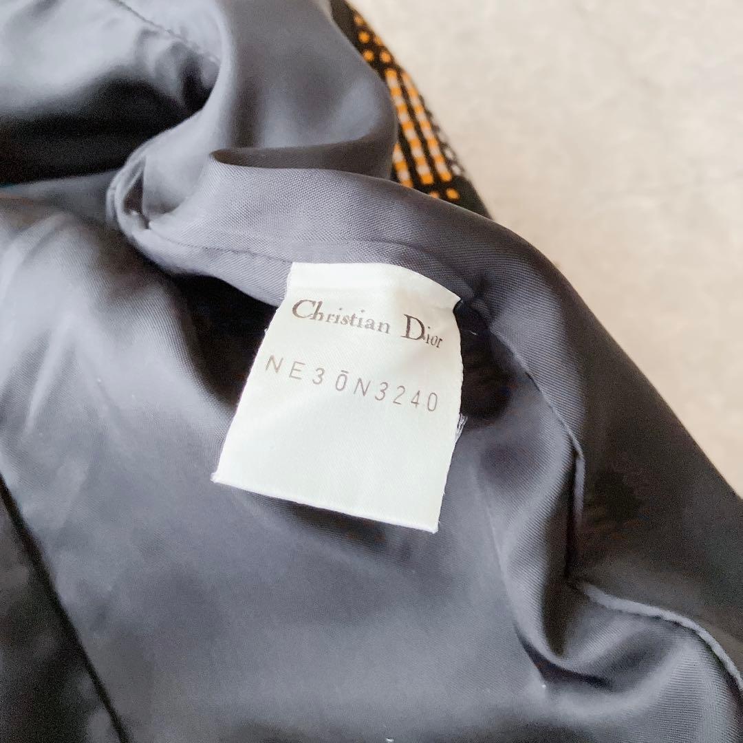 Vintage Miss Dior チェック柄 ダブルブレストジャケット ウール