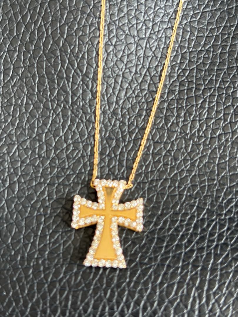 K18クロスペンダント ネックレス