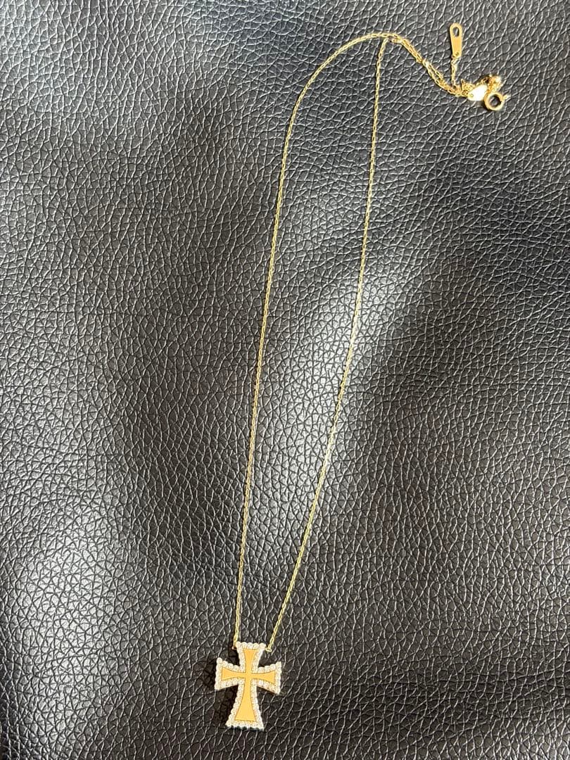 K18クロスペンダント ネックレス