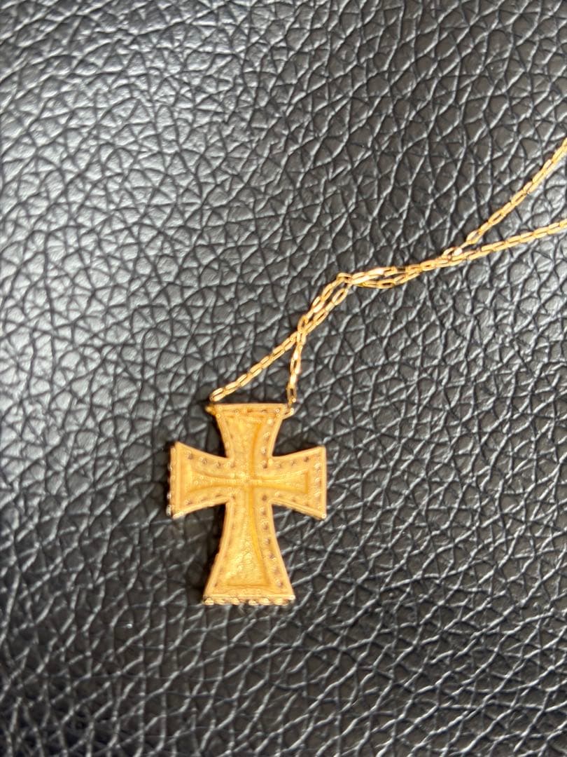 K18クロスペンダント ネックレス