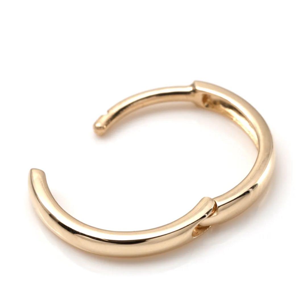 AVALANCHE 10K ゴールド フープピアス 直径13mm 両耳用