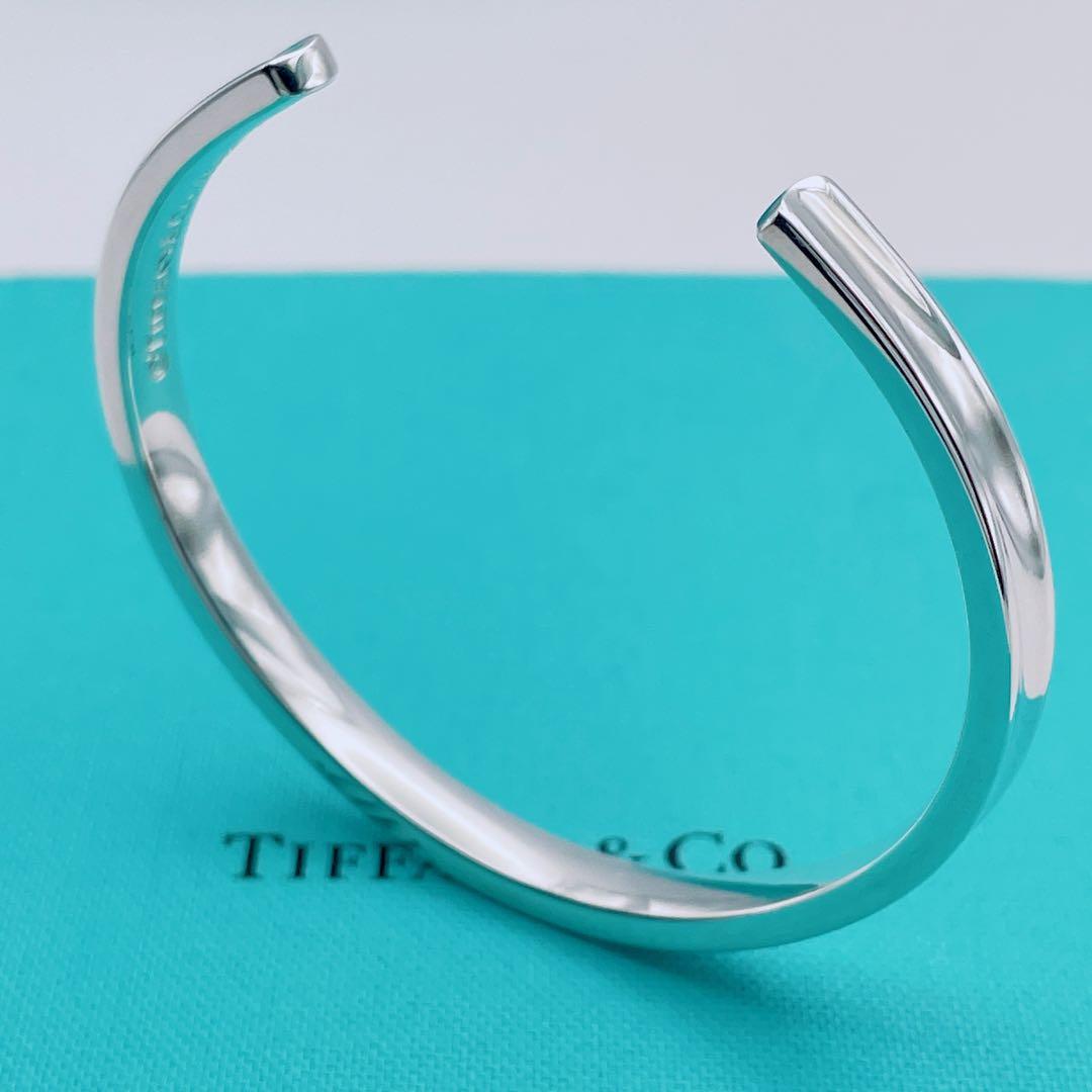 Tiffany & Co. バングル　ブレスレット　カフ　ナロー　シルバー925