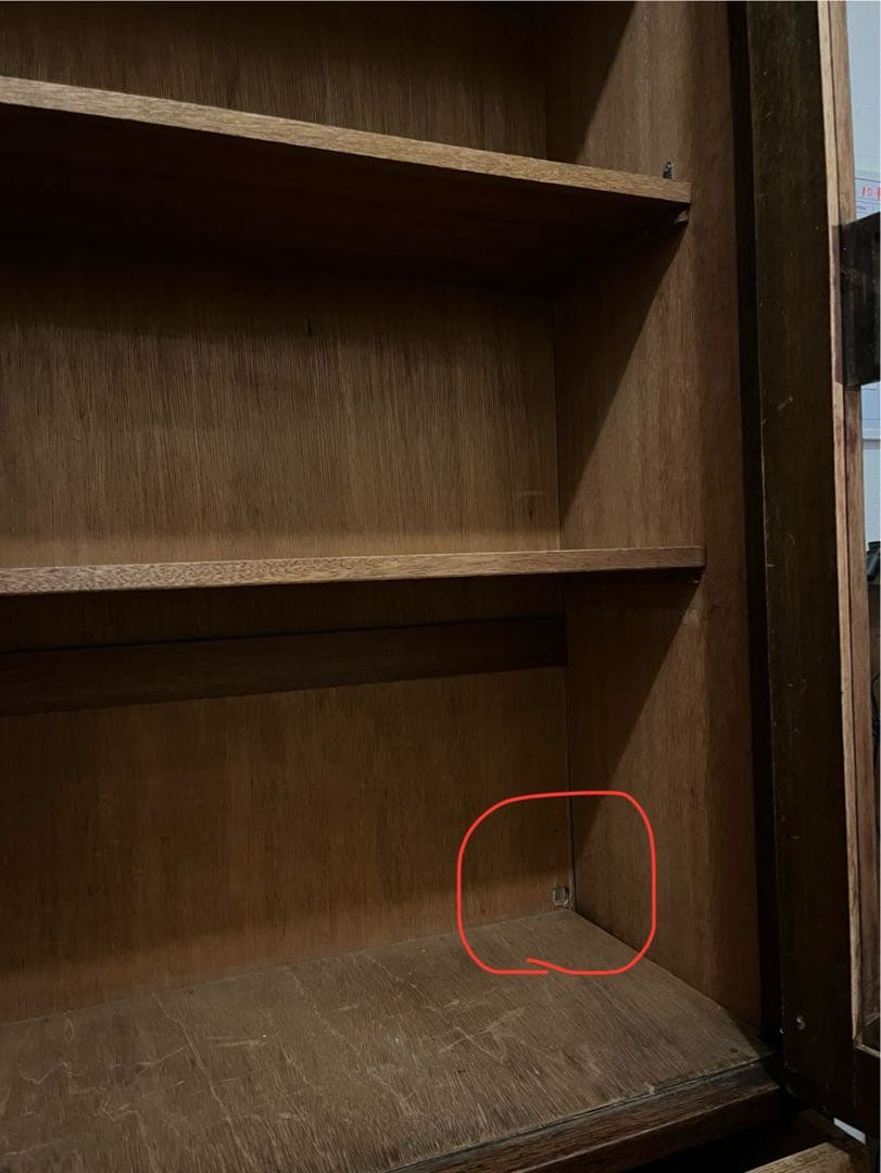 【1月29日まで】ヴィンテージ収納棚 本棚 飾り棚 食器棚 古家具