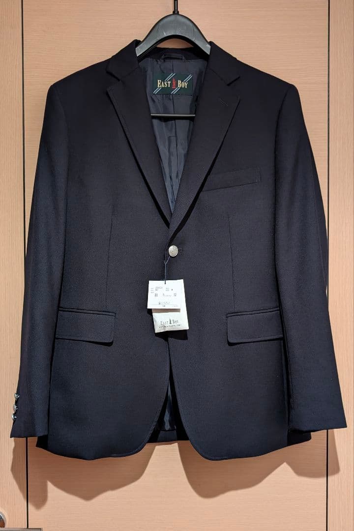 イーストボーイ Men's ブレザー ネイビー シルバーボタン EASTBOY