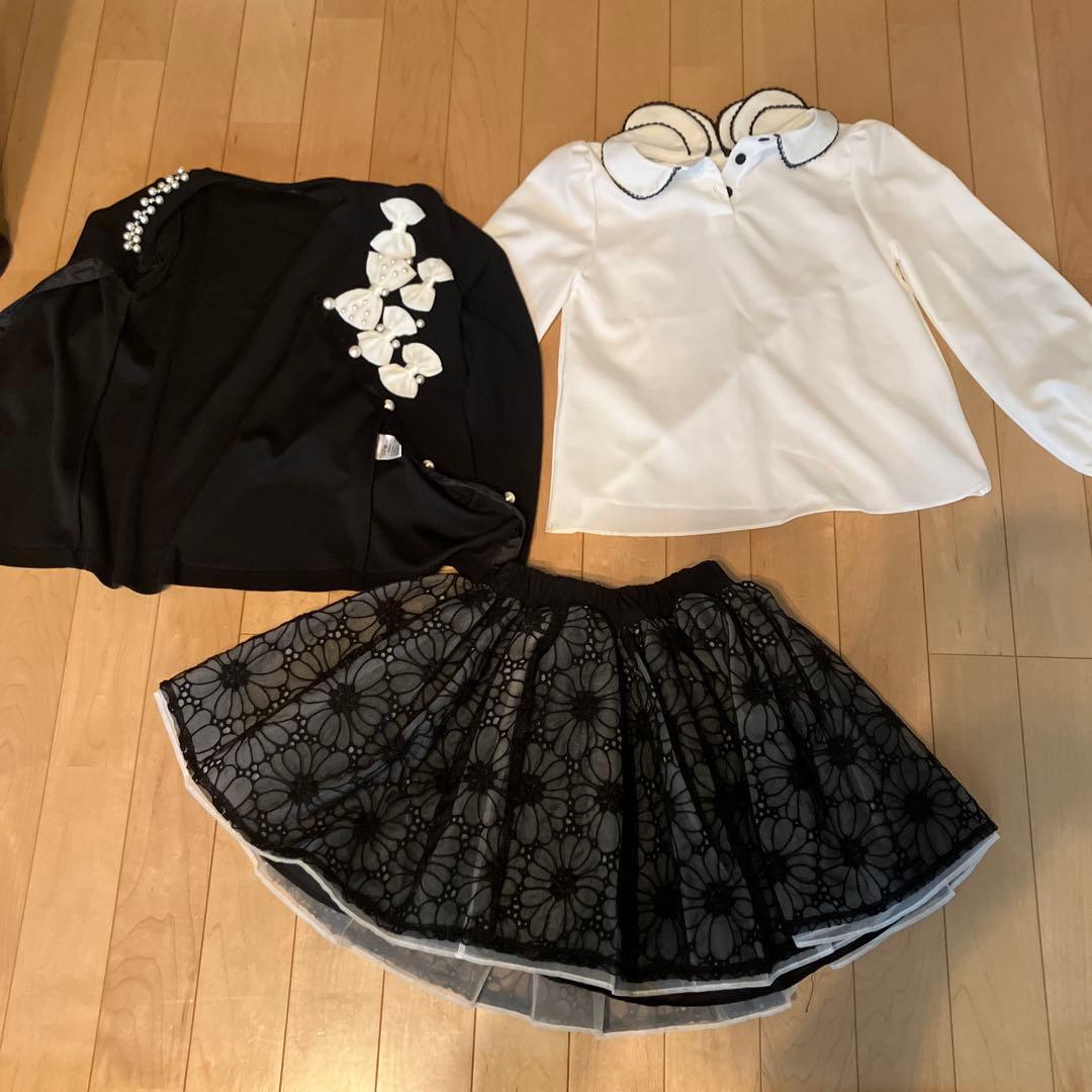 rora ローラブラウス　スカート　カーディガン　フォーマル　入学式