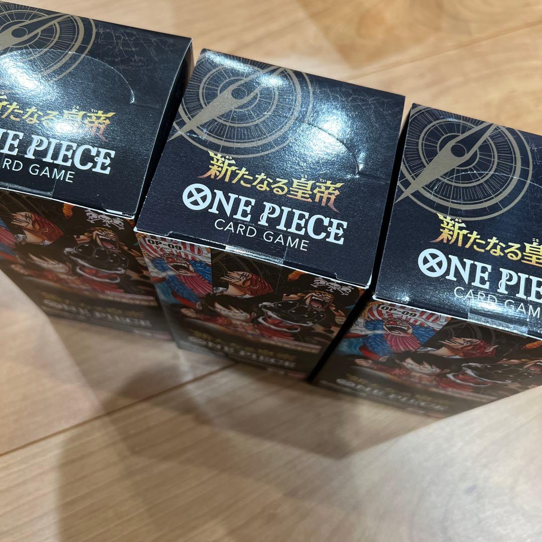 ワンピースカード　新たなる皇帝 3BOX テープ付き