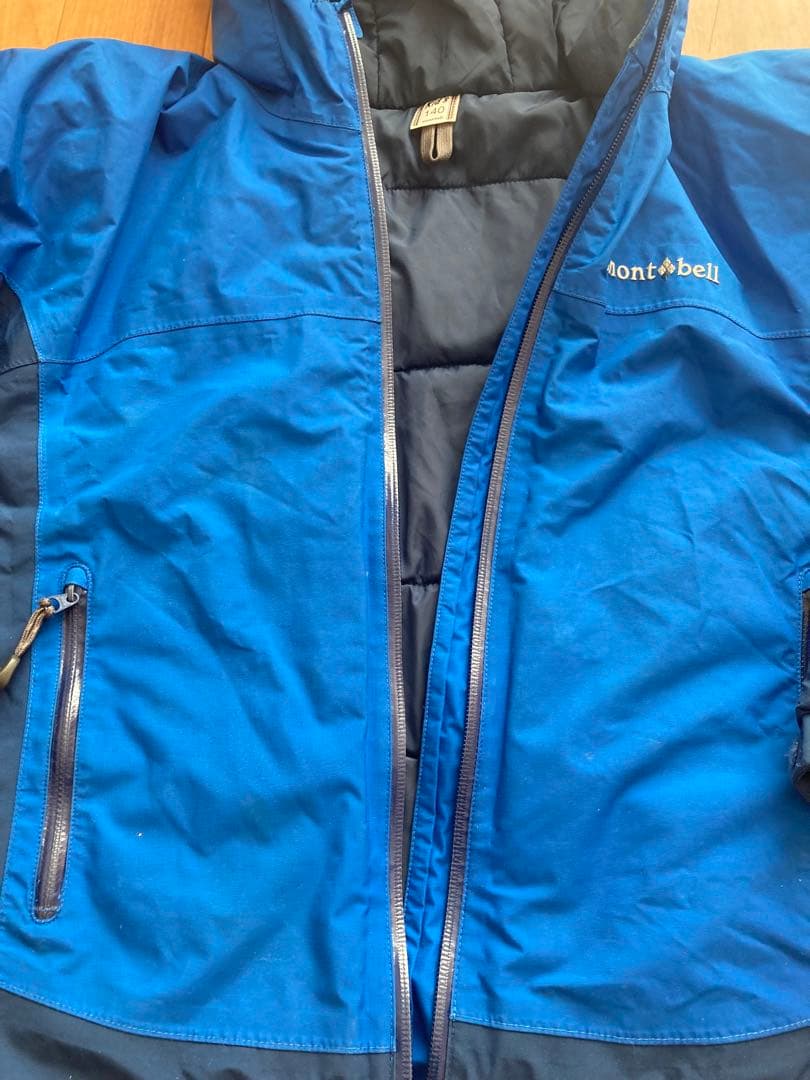 mont-bell スキーウェア 140 上下セット　パウダーステップパーカー