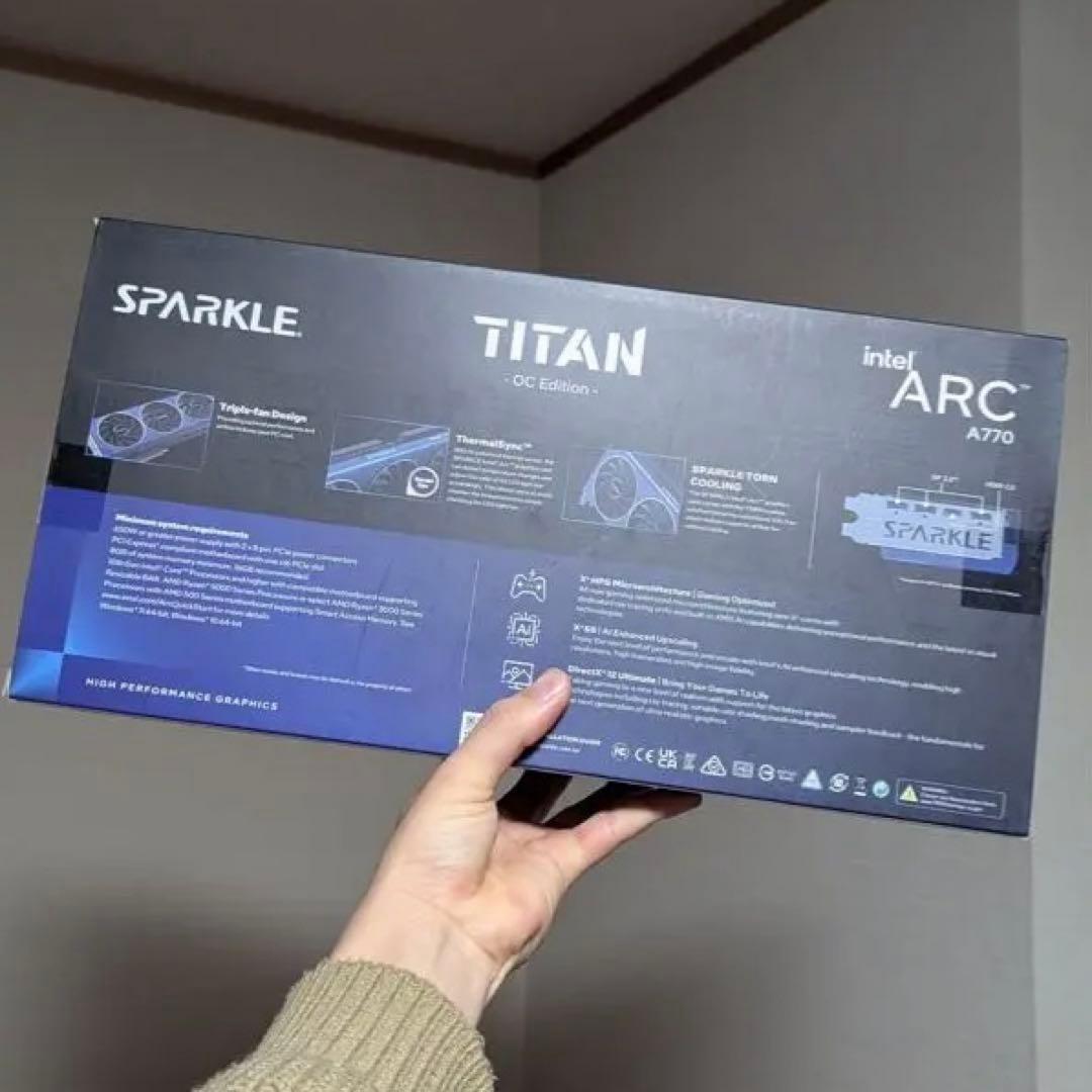グラフィックボード・グラボ・ビデオカード SPARKLE Intel Arc A770 16GB TITAN OC