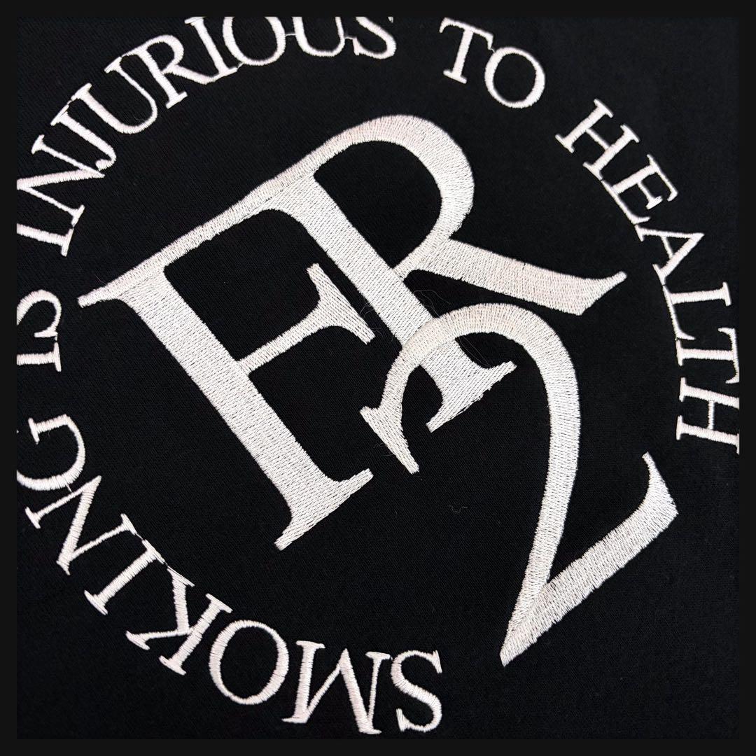 【希少XL】FR2★ビッグ刺繍ロゴ スウェット ブラック 即完売デザイン 美品