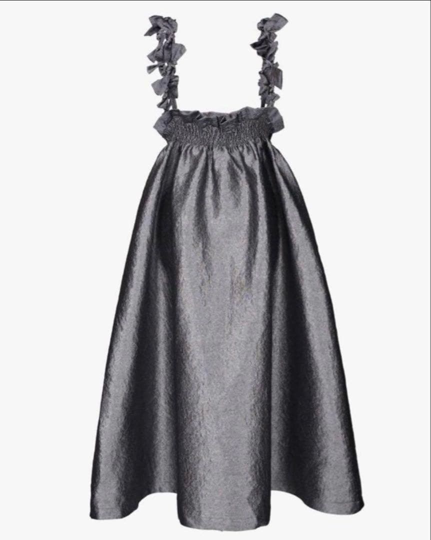 Bibiy. MIMI RIBBON SKIRT グレー　新品未使用