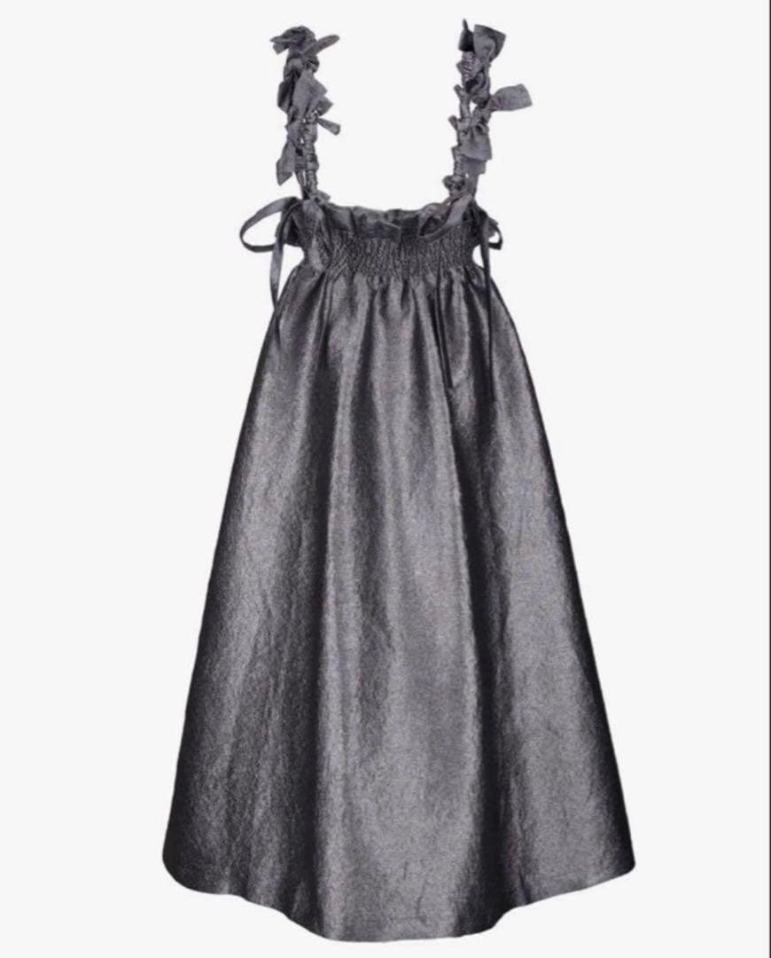 Bibiy. MIMI RIBBON SKIRT グレー　新品未使用