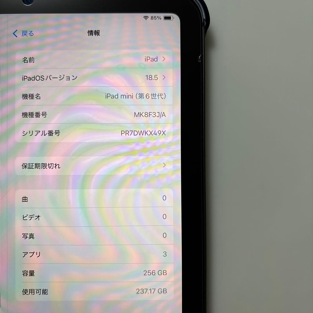 iPad mini 第6世代　Wi-Fi + Cellularモデル　256G